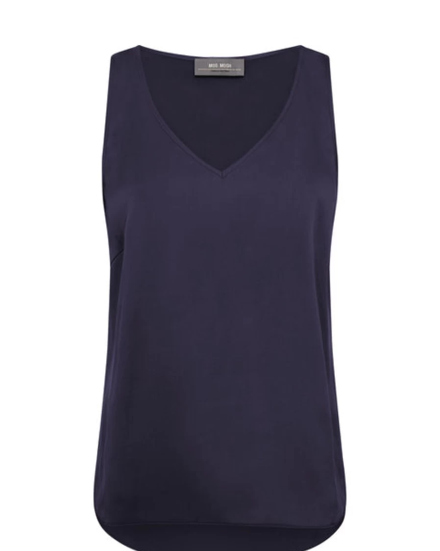 Mos Mosh Women's Mastrid Silk V-Neck Pageant Blue Dress