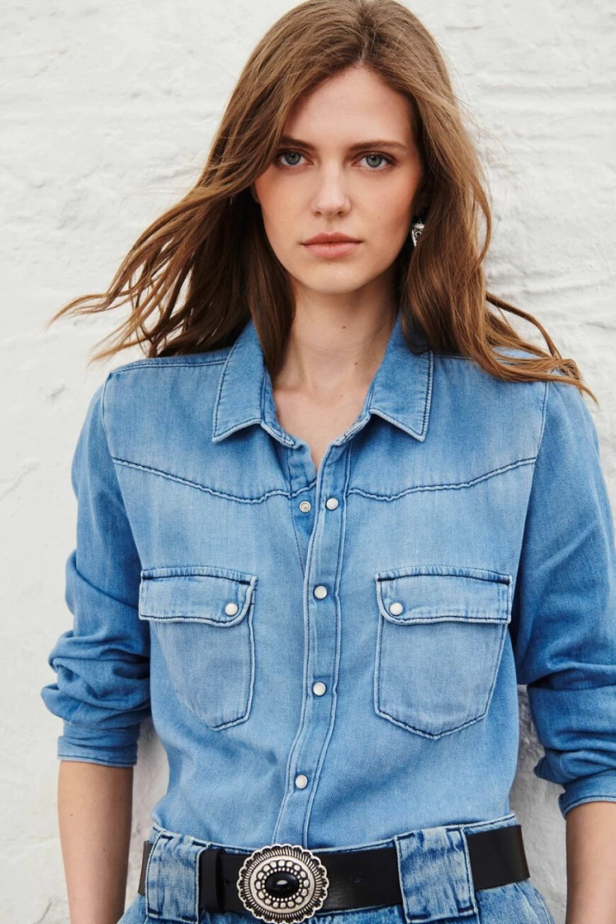 ba&sh Women's Bridget Shirt - Stylish & Comfortable Blouse for Everyday Wear