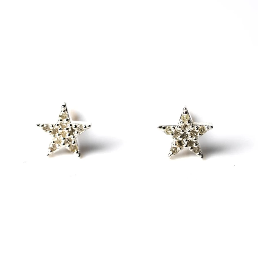 Kirstie Le Marque Women's Diamond & Sterling Silver Star Stud Earrings