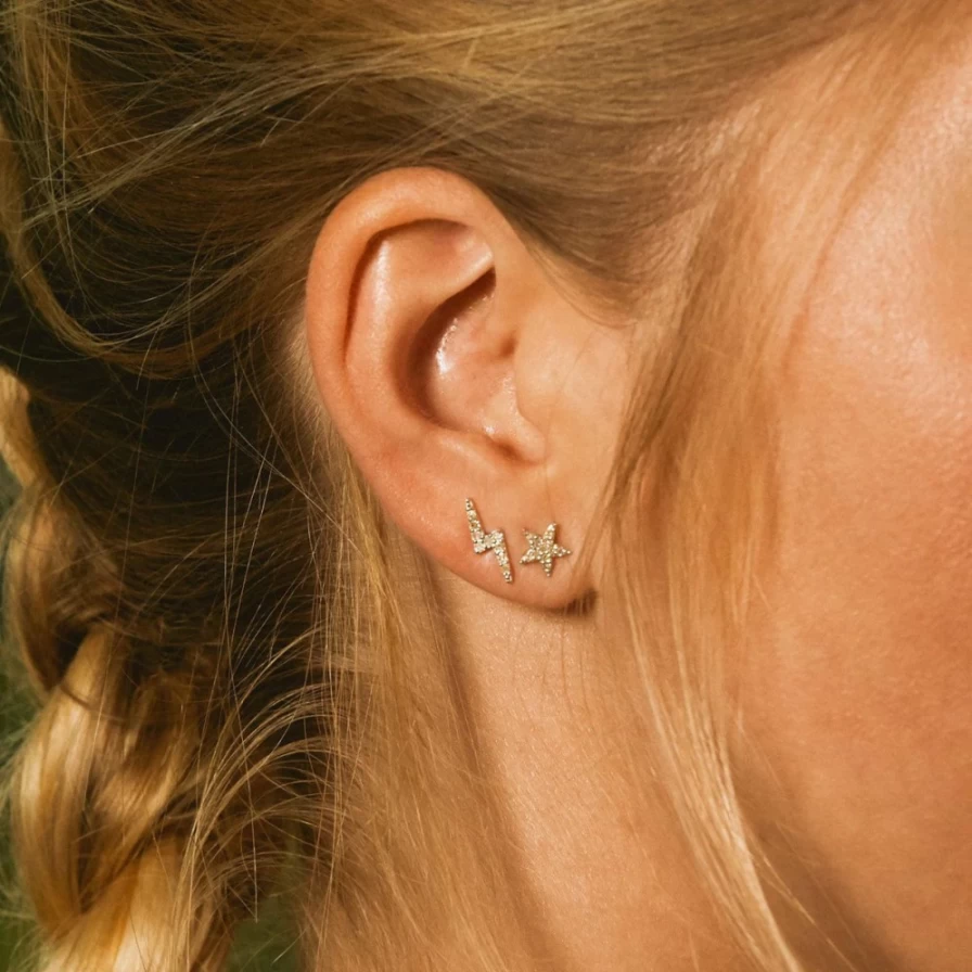 Kirstie Le Marque Women's Diamond & Sterling Silver Star Stud Earrings