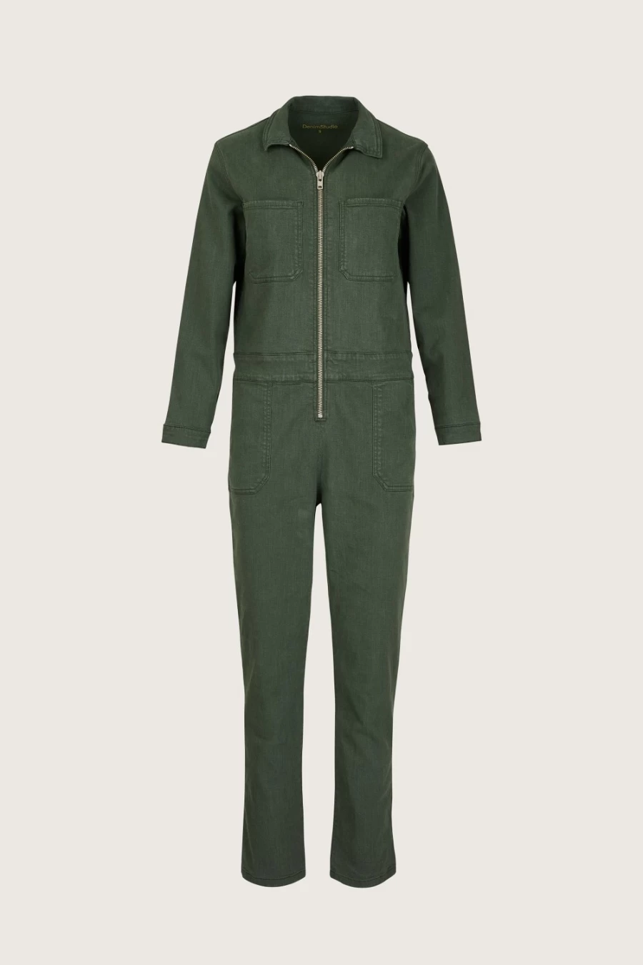 Denim Studio Women's Vadim Khaki Jumpsuit - Stylish Casual Romper for Women