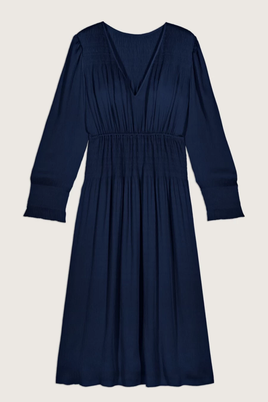 ba&sh Women's Coll Dress Bleunuit - Elegant Blue Midi Dress for Women