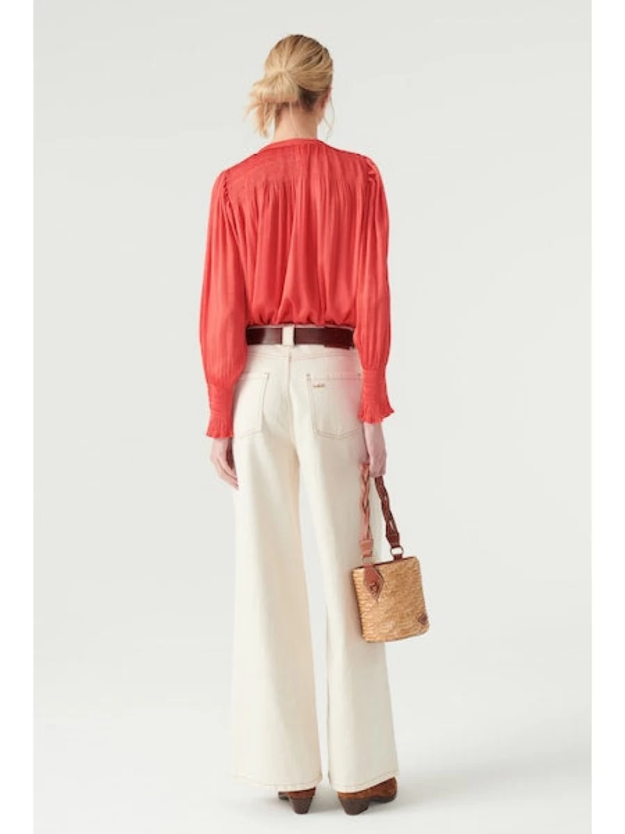 ba&sh Women's Krizi Corail Shirt - Stylish Casual Top for Women