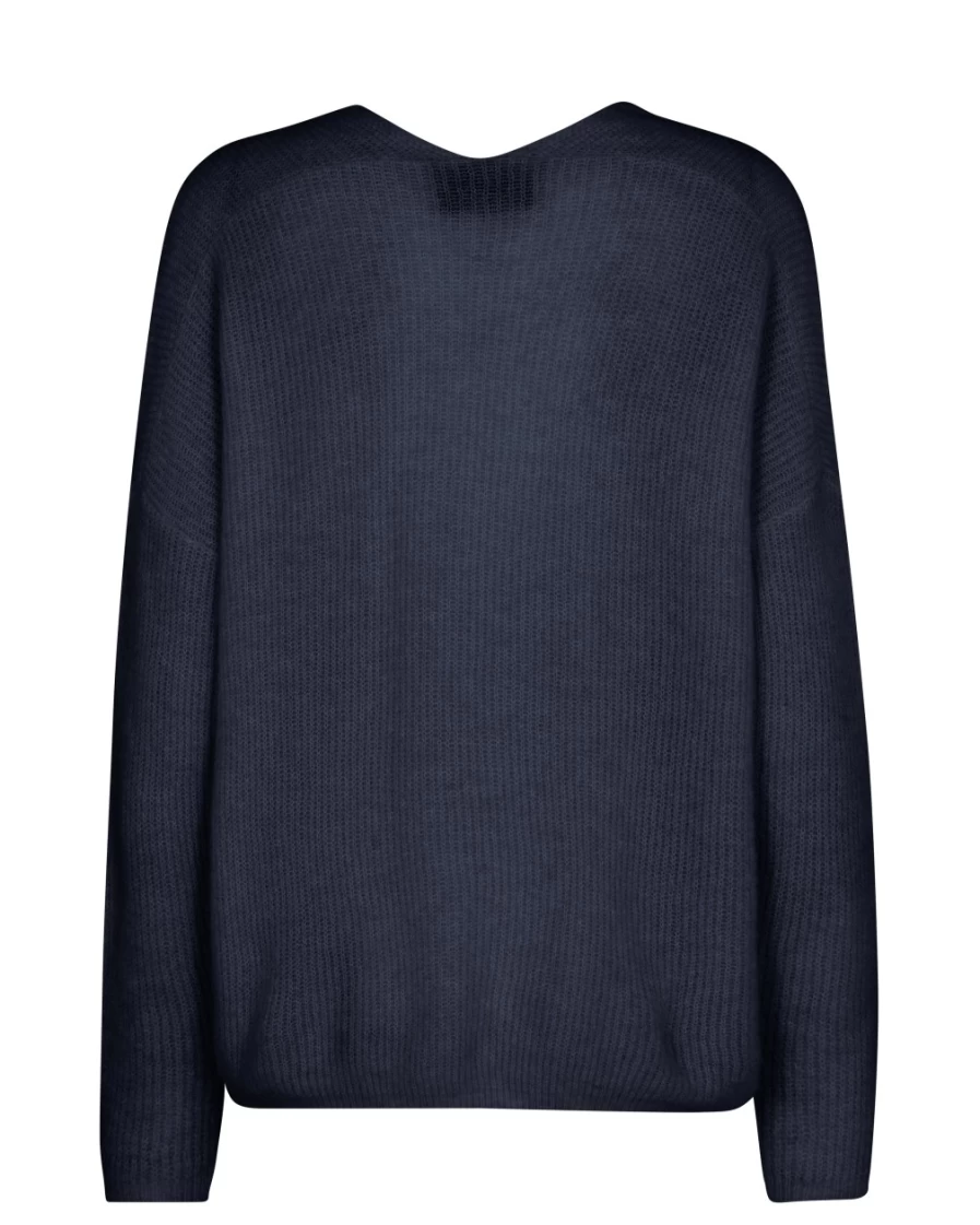 Mos Mosh Women's Navy V-Neck Salute Top - Mmthora Style