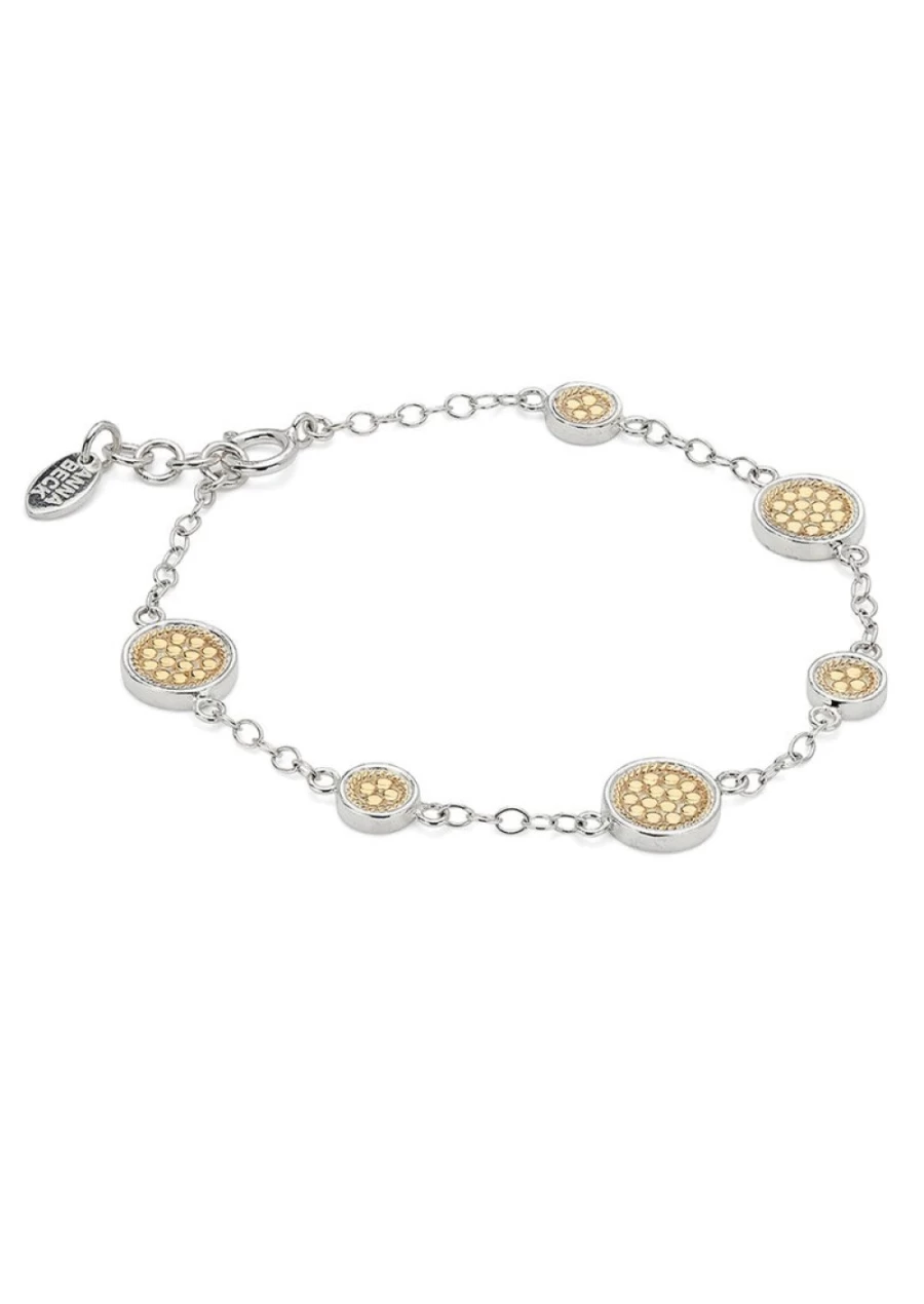 Anna Beck Women's Classic Gold Station Bracelet - Elegant & Timeless Jewelry