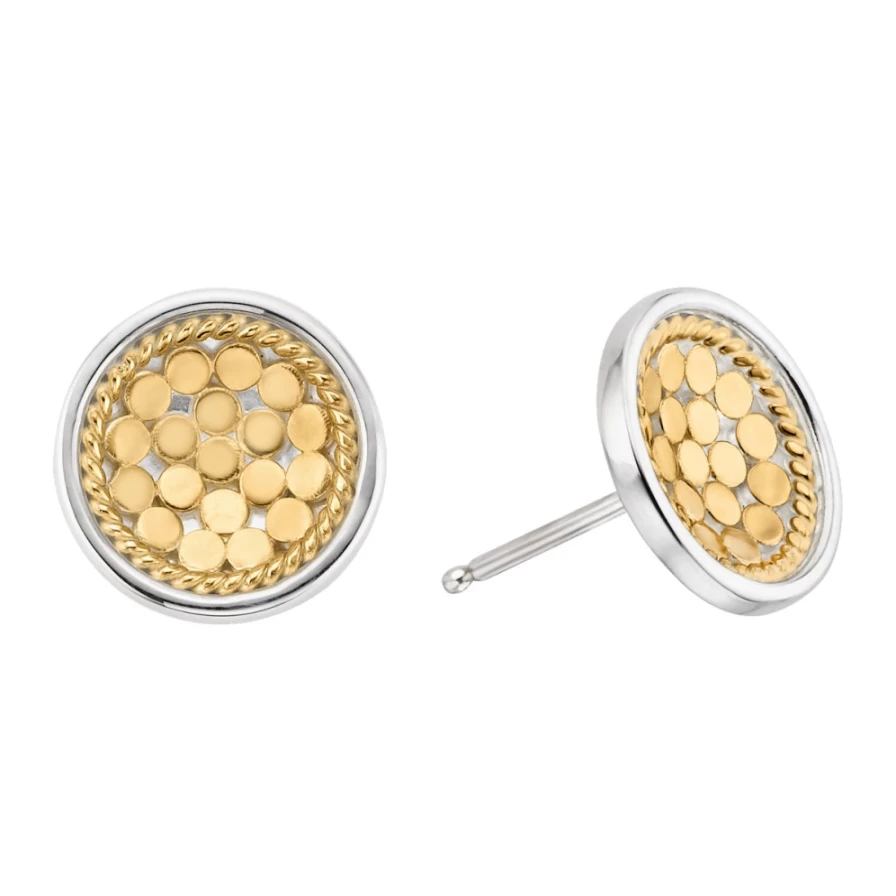 Anna Beck Gold Dish Stud Earrings for Women - Elegant & Stylish Hoop Earrings