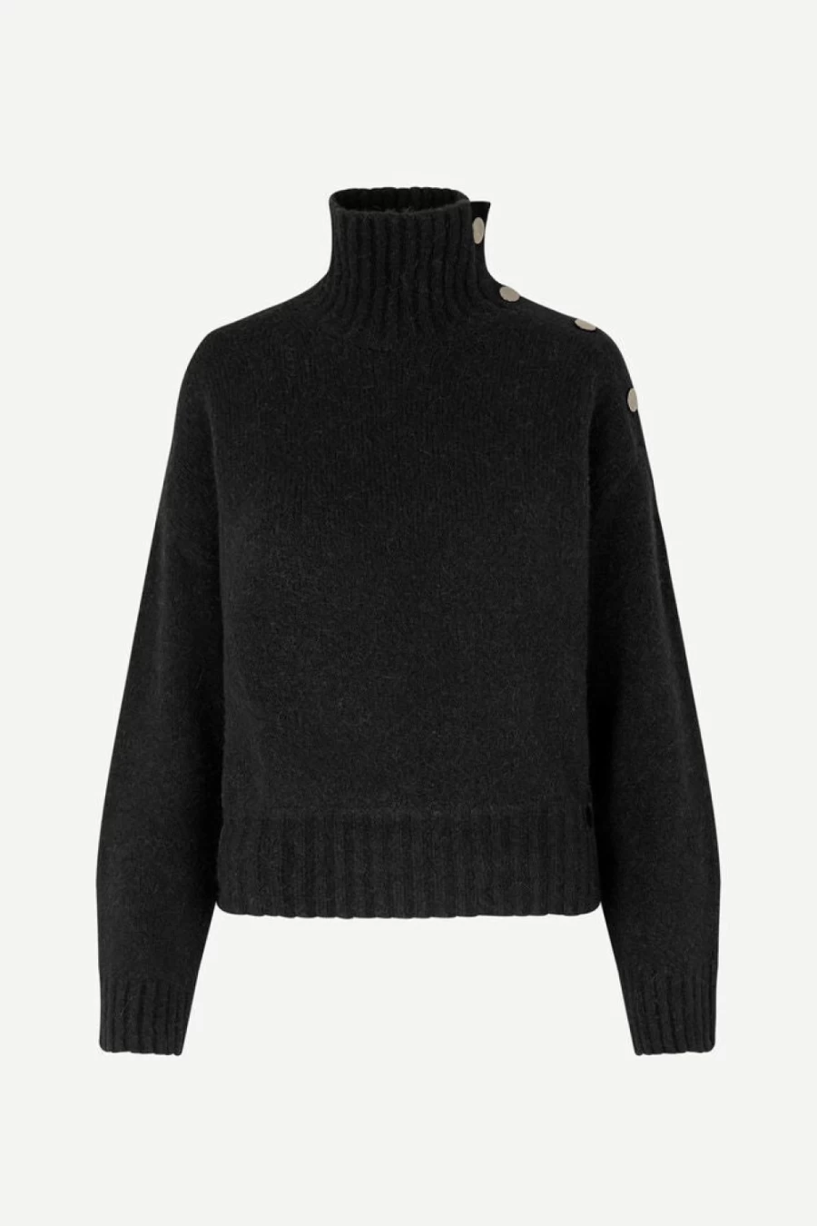 Samsoe Samsoe Women's Mandie Mock Neck Top in Black