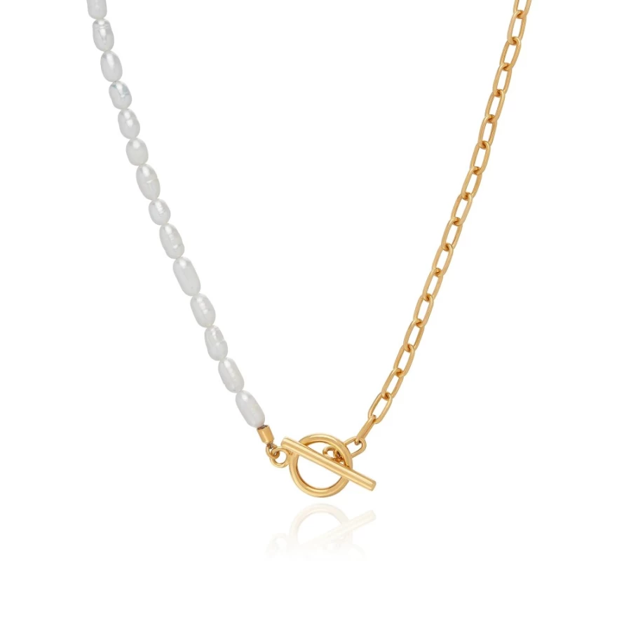Anna Beck Women's Beaded Pearl & Chain Necklace - Elegant Layered Jewelry