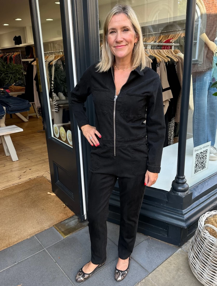 Denim Studio Women's Vadim Black Jumpsuit