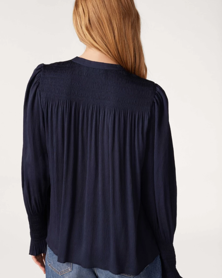 ba&sh Women's Krizi Shirt in Bleu Nuit - Stylish French-Inspired Blouse