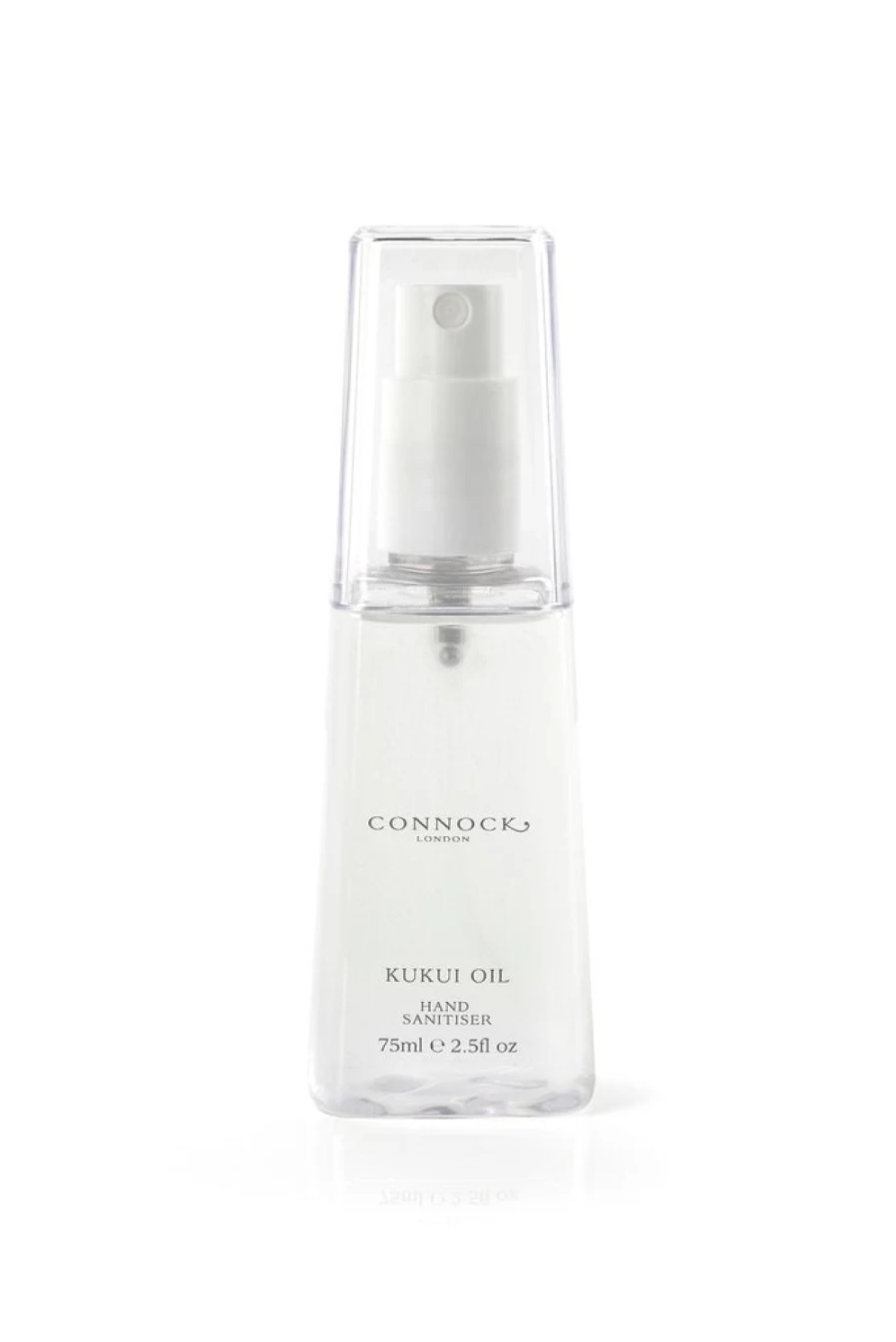 Connock London Kukui Oil Hand Sanitiser for Women – 75ml Moisturising & Nourishing Natural Sanitizer