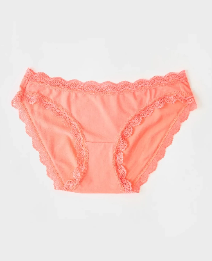 Stripe & Stare Women's Neon Orange Knicker - Single Box Comfort Fit Underwear