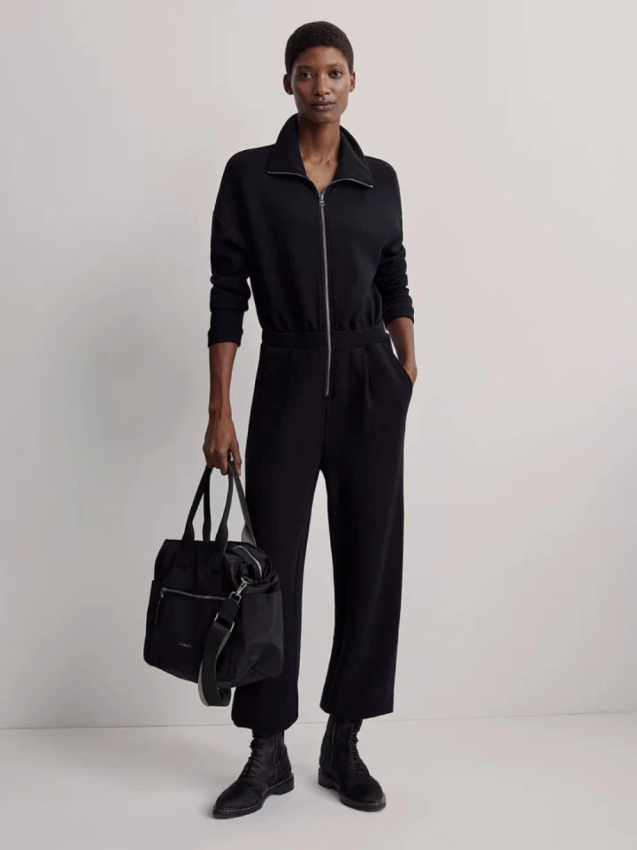 Varley Women's Jessie Black Jumpsuit - Stylish One-Piece Outfit for Women