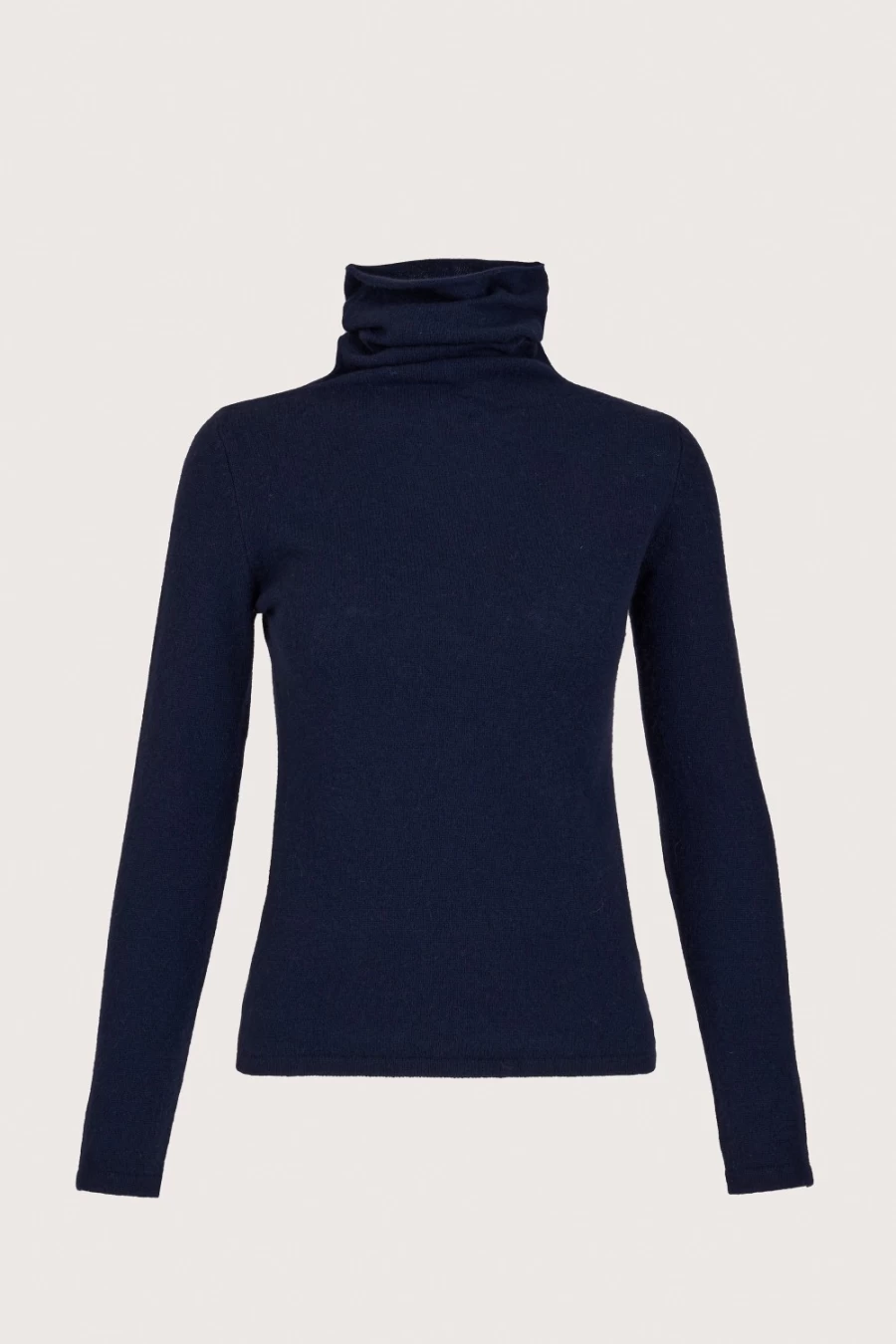 Sass & Edge Women's Flodden Cashmere Cowl Neck Scarf in Navy Blue