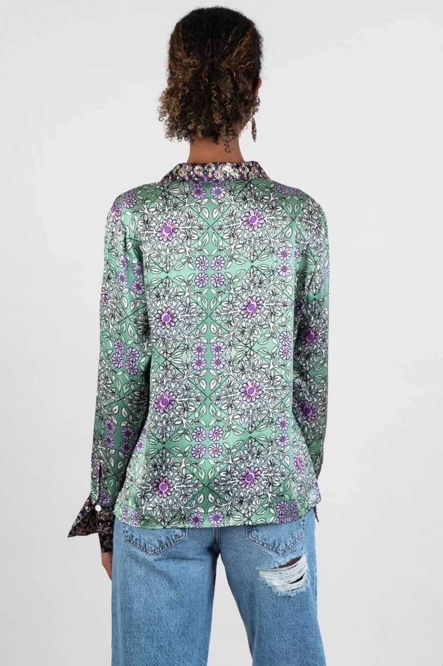 Jessica Russell Flint Women's Gisela Blazer Shirt | Stylish Tailored Top for Women