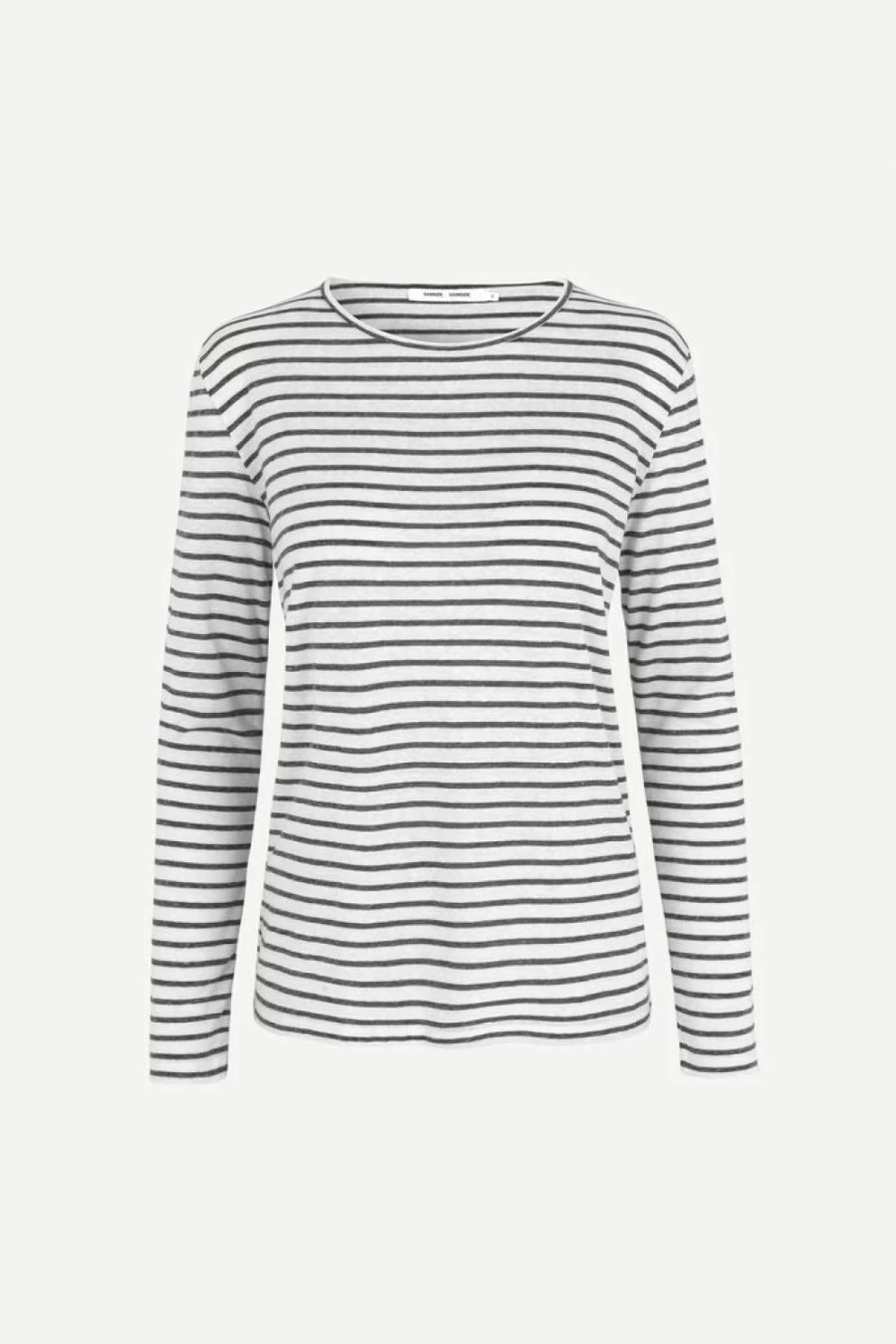 Samsoe Samsoe Women's Nobel LS Stripe White Black Long Sleeve Shirt