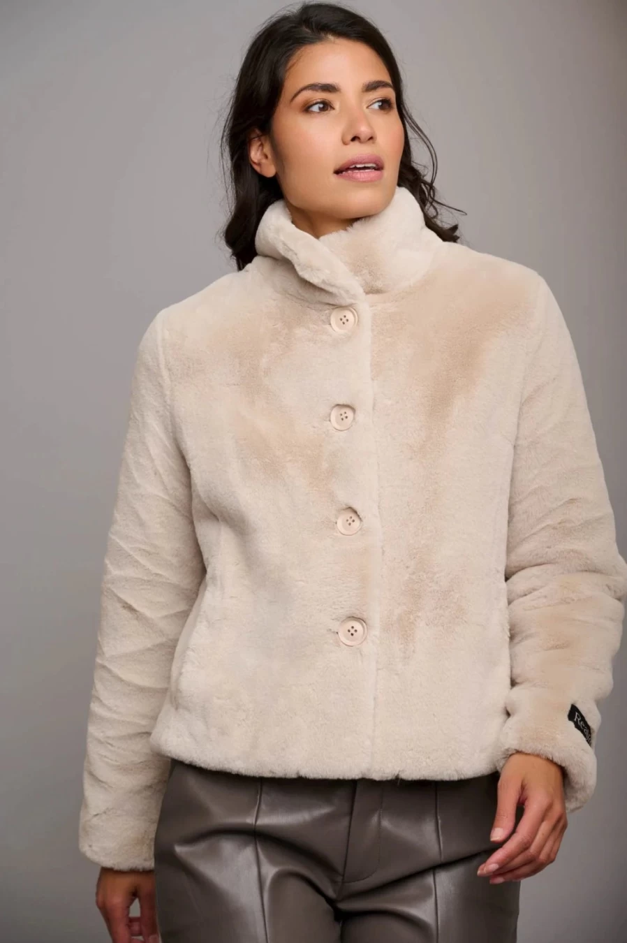 Rino & Pelle Women's Vie Jacket Stone – Stylish Outerwear Coat for Women