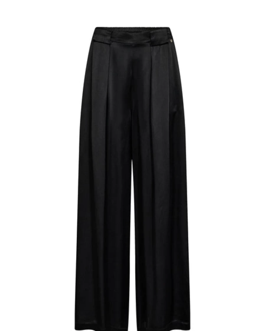 Mos Mosh Women's Glossi High-Shine Pant in Black - Stylish & Comfortable Trousers