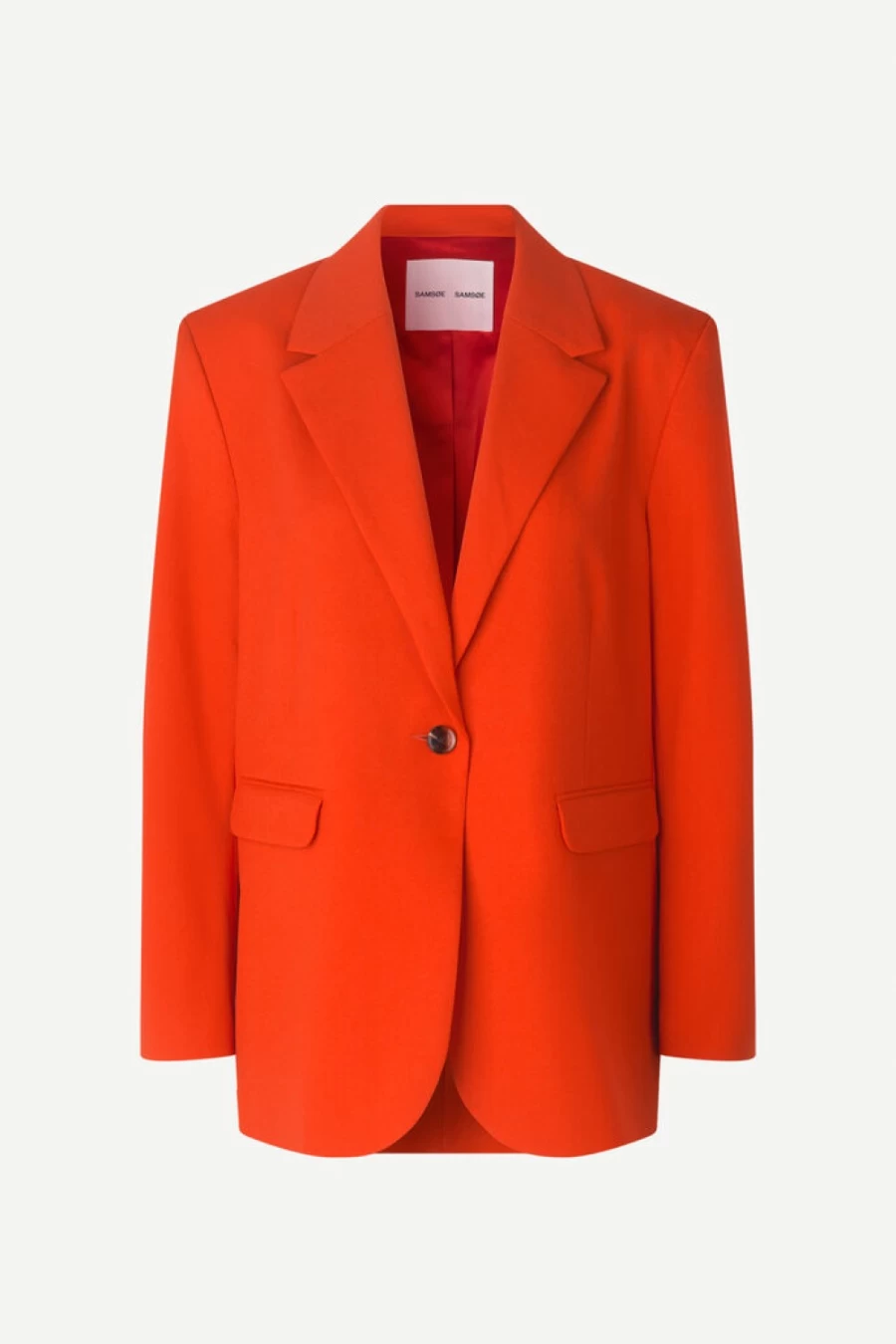 Samsoe Samsoe Women's Haven Blazer in Orange | Stylish Casual Jacket