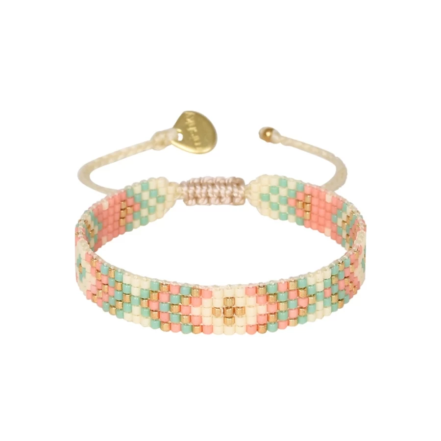 Mishky Women's Diamond Bracelet in Pink & Turquoise – Elegant Gemstone Jewelry Gift