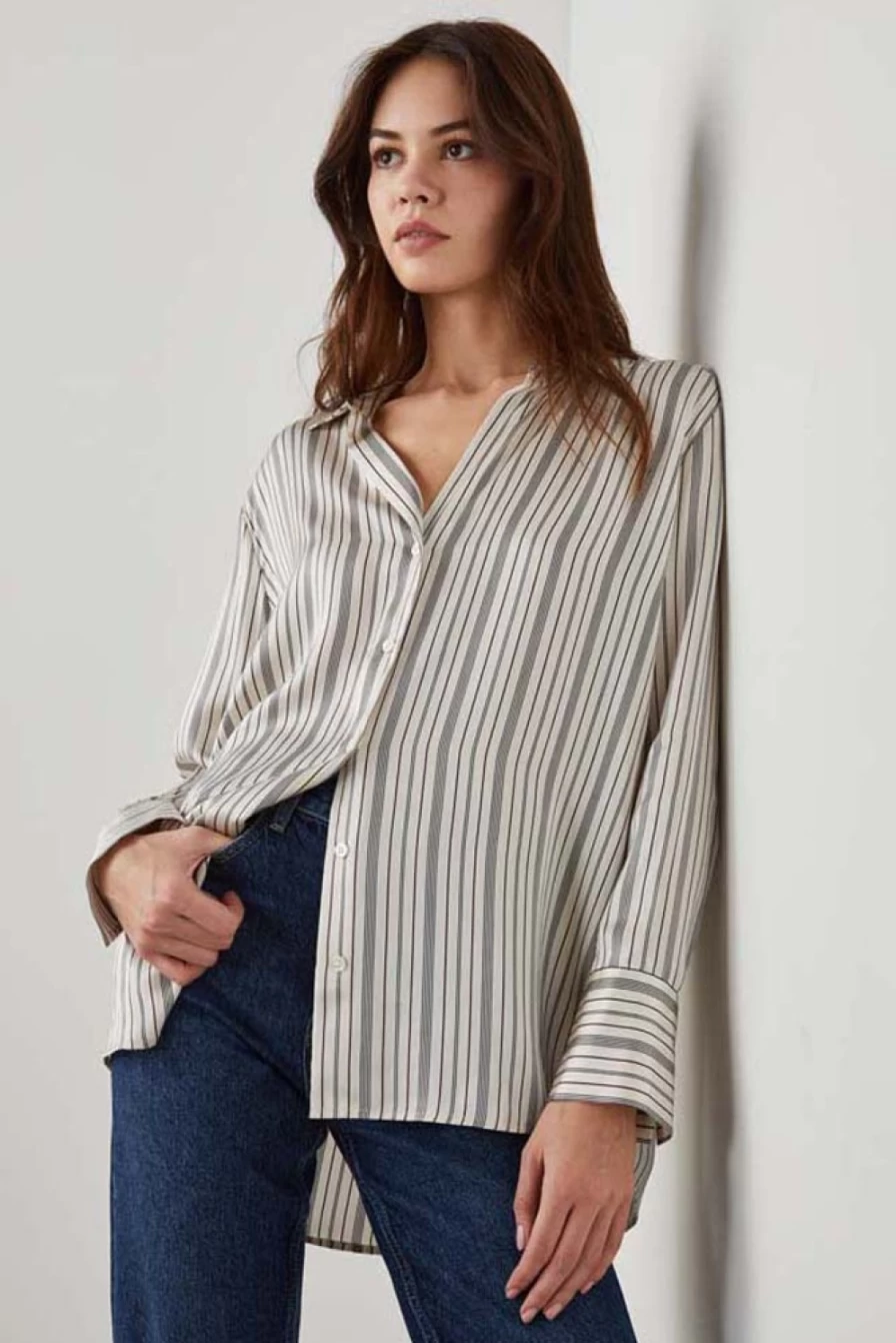 Rails Women's Dorian Shirt in Providence Stripe - Classic Striped Top