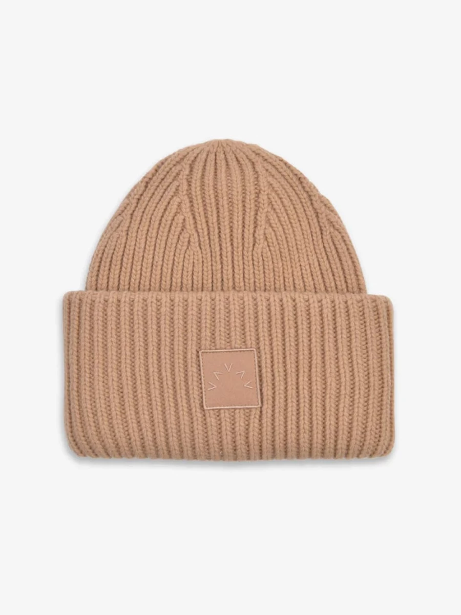 Varley Women's Cresta Rib Beanie in Sand - Soft Knit Winter Hat