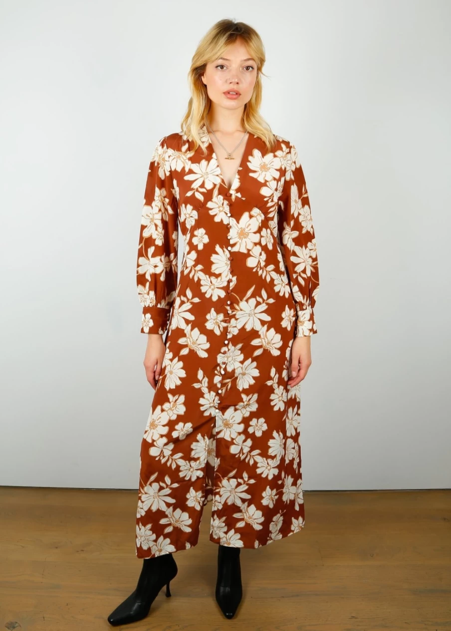 Primrose Park Women's Opal Floral Print Dress Sketch Design Elegant Summer Wear