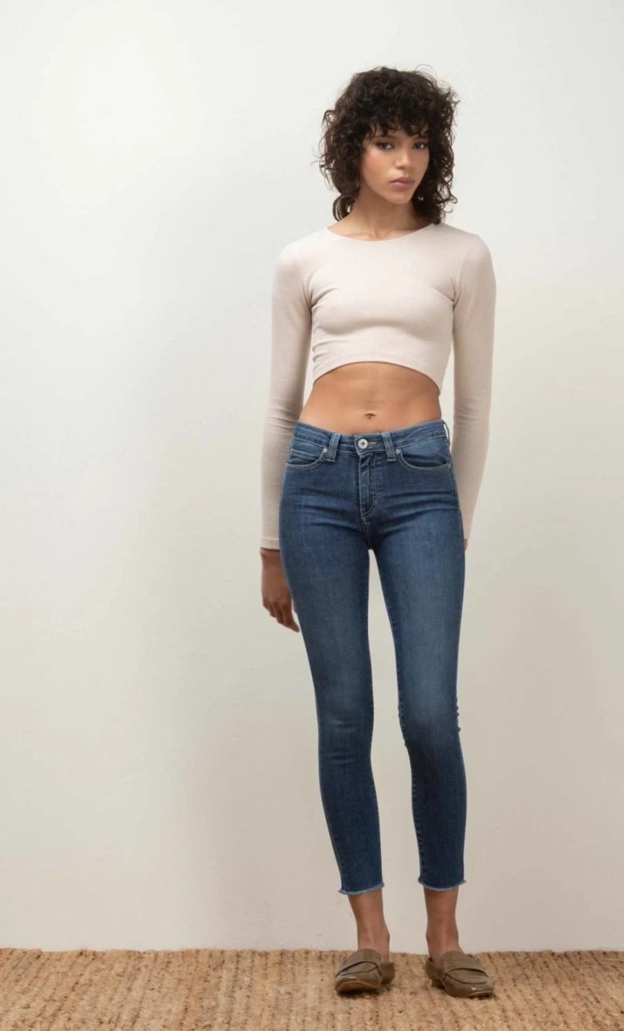 Denim Studio Women's Katy Jeans - Vintage Aged Wash High-Quality Denim Pants