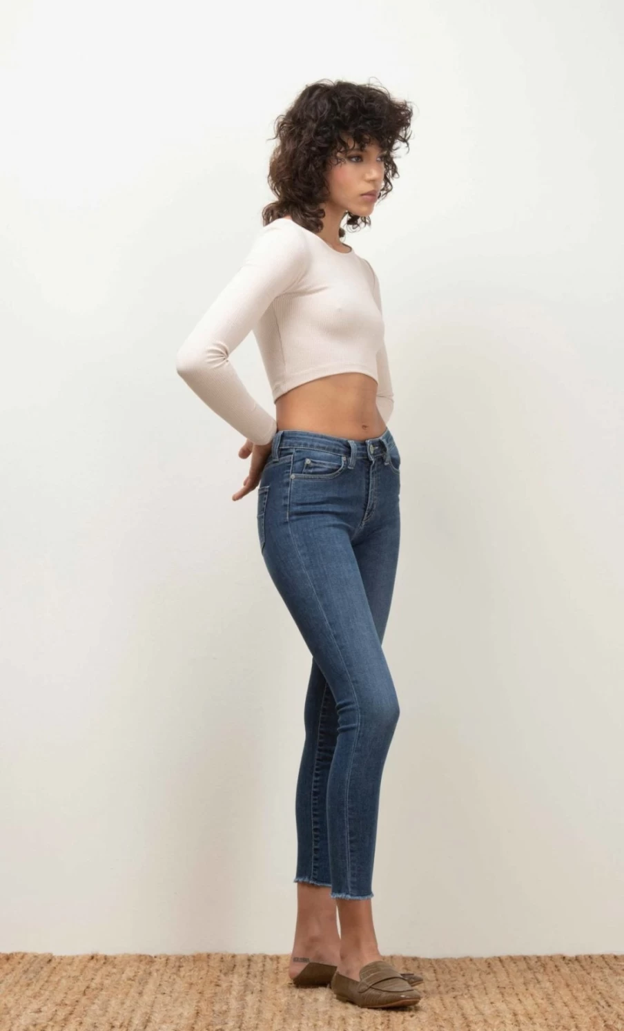 Denim Studio Women's Katy Jeans - Vintage Aged Wash High-Quality Denim Pants