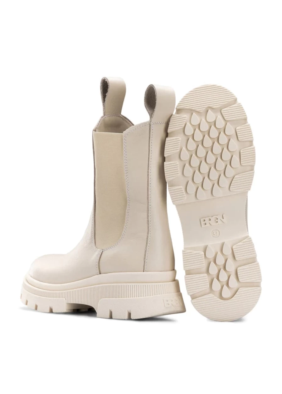 BRGN Women's Waterproof Chelsea Boot Sand - Comfortable Slip-Resistant Ankle Boots for All Weather