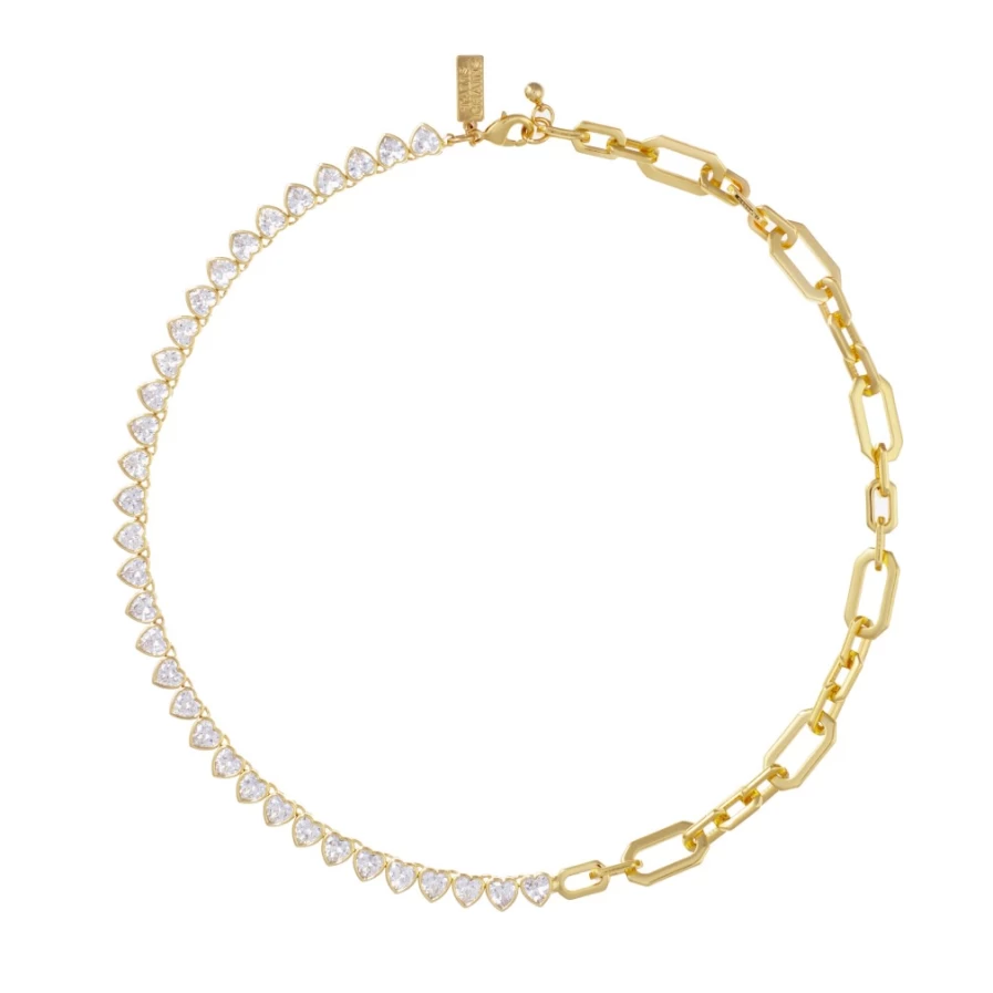 Talis Chains Miami Love Necklace for Women - Elegant Gold Pendant Heart Charm Jewelry Gift