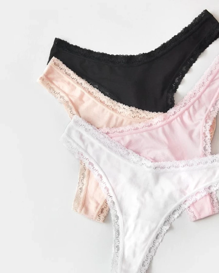 Stripe & Stare Women's Sand Essentials Thong Underwear - Comfortable Basics Box