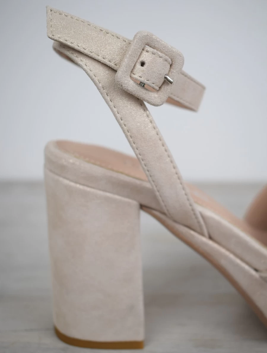 Donna Lei Women's Aruba Sandal in Latte with Sparkle Detail | Comfortable & Stylish