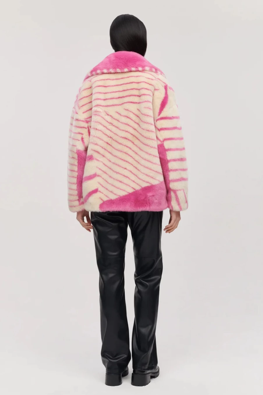 Jakke Women's Rita Bubblegum Pink Stripe Sweater - Stylish Striped Knit Top