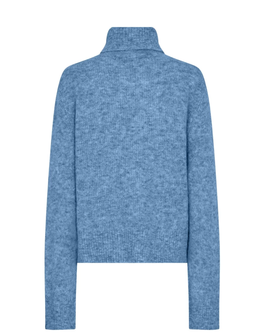 Mos Mosh Women's Thora Rollneck Sweater in Quiet Harbor - MMAIDY Collection