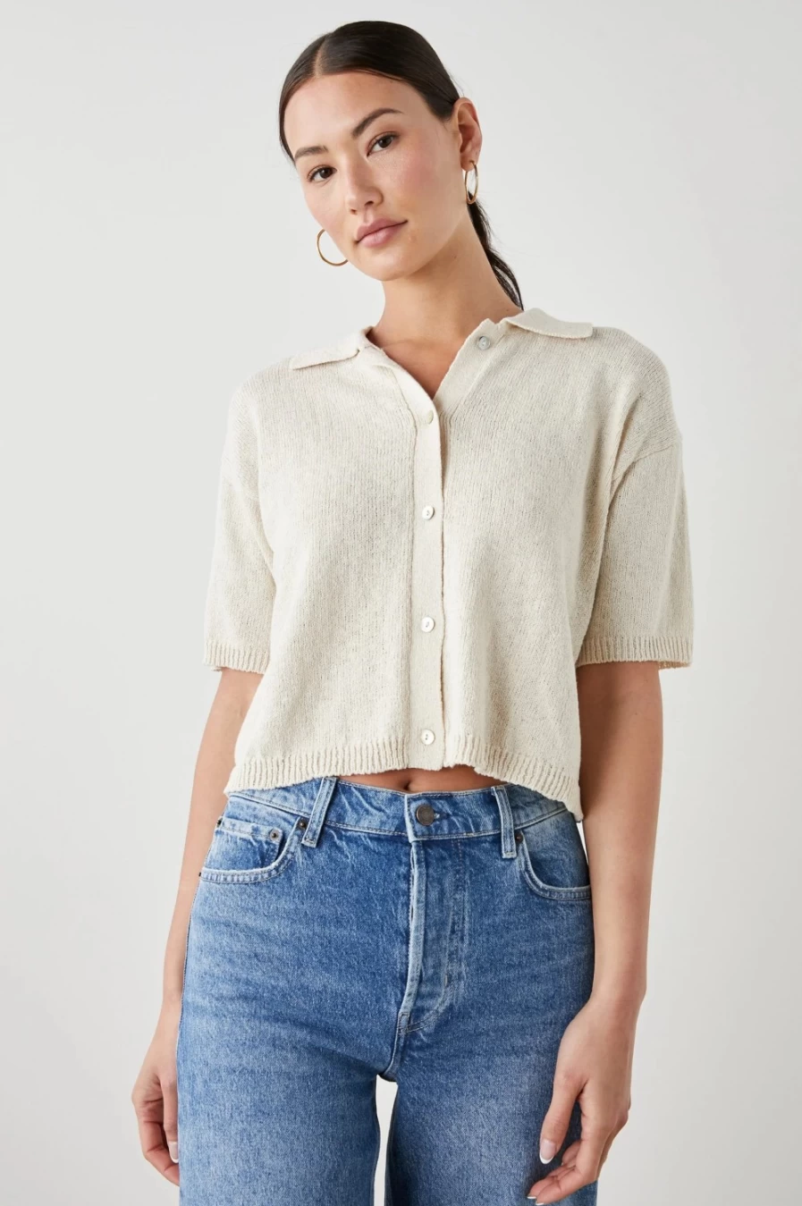 Rails Women's Holland Top in Ivory - Elegant Casual Blouse