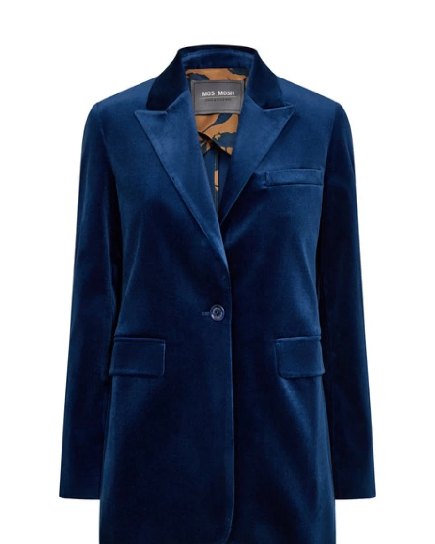 Mos Mosh Women's Blue Vez Blazer for Pageant - Mmbrit Collection