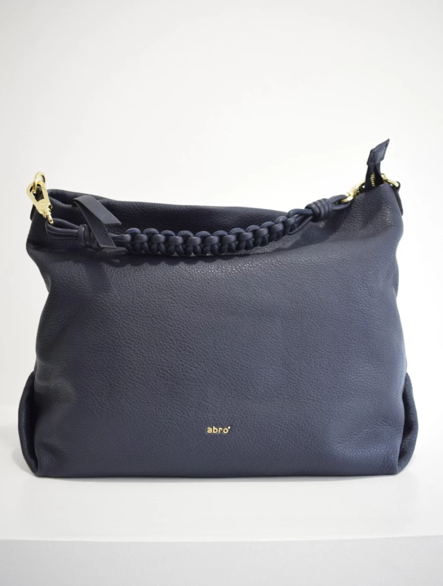 Abro Women's Hobo Poppy Bag in Navy & Gold - Stylish Shoulder Handbag for Women