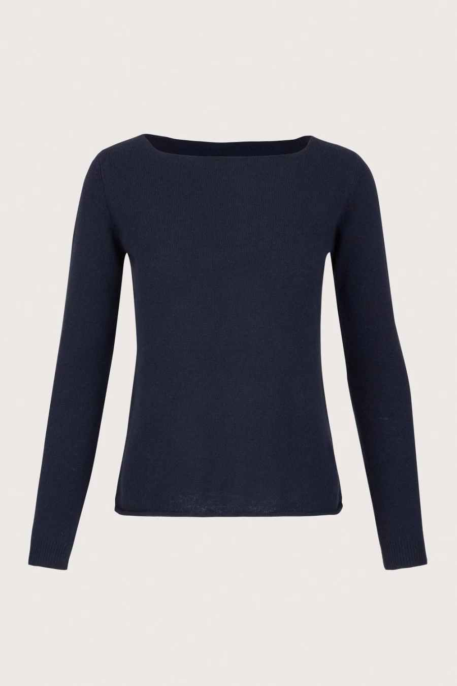 Sass & Edge Women's Navy Cashmere Boat Neck Sweater | Renfrew Style
