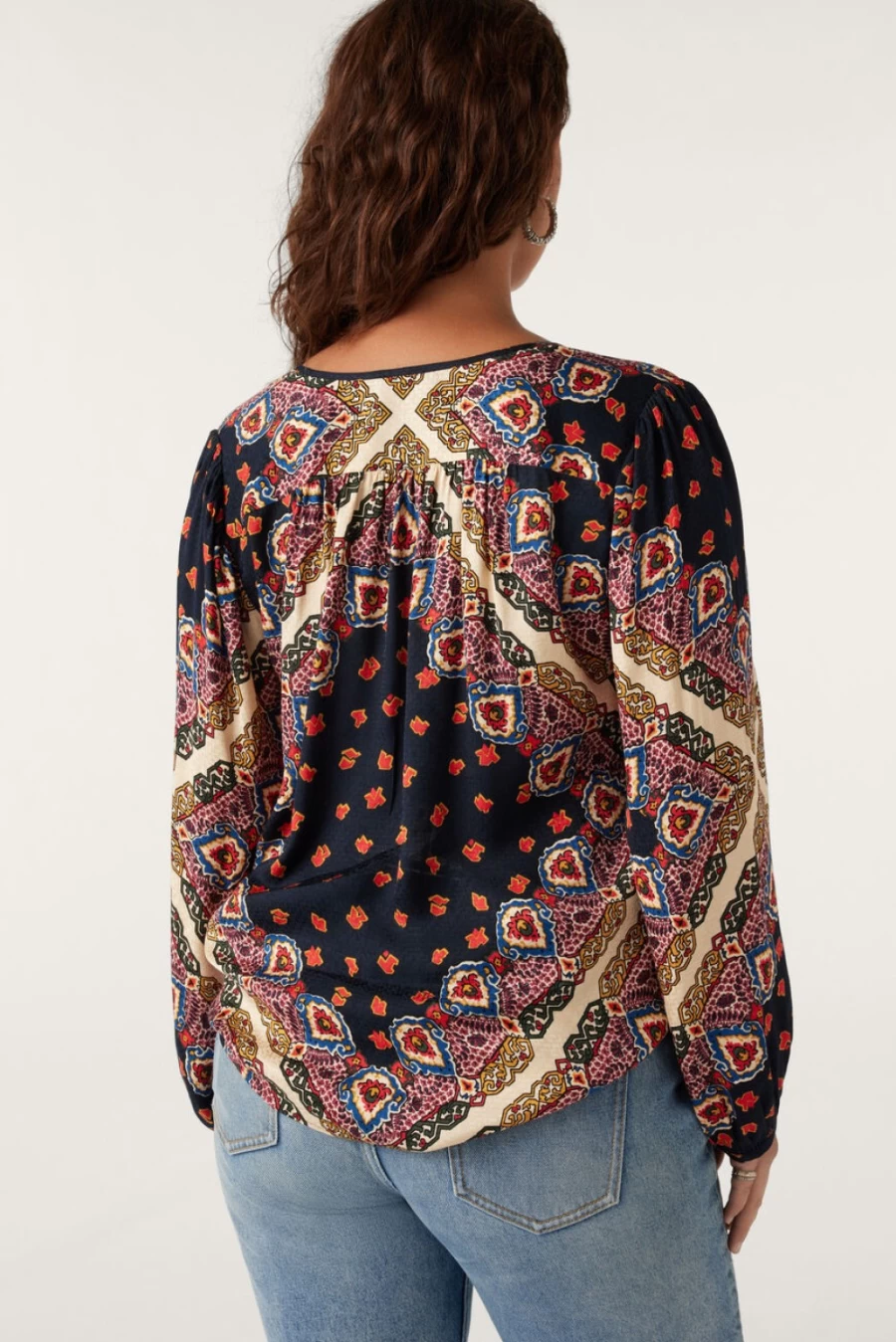 ba&sh Women's Blue Jedi Inspired Long Sleeve Shirt