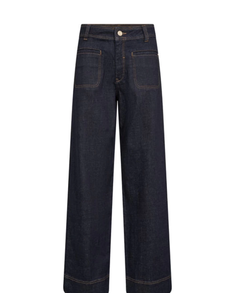 Mos Mosh Women's Knight Jeans in Dark Blue - Stylish High-Waisted Denim Pants