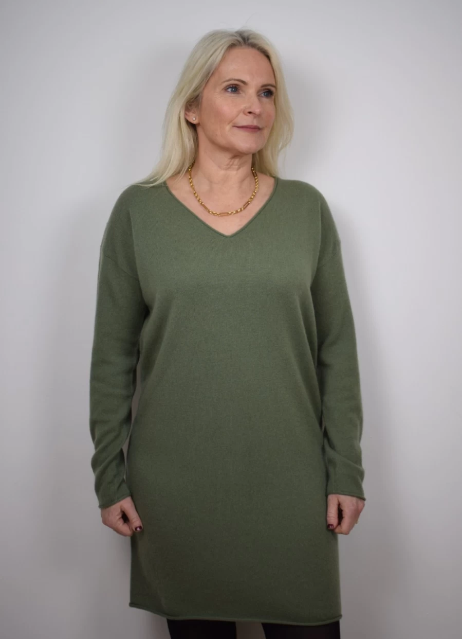 Not Shy Women's Avocado Green Remana Dress - Elegant & Stylish