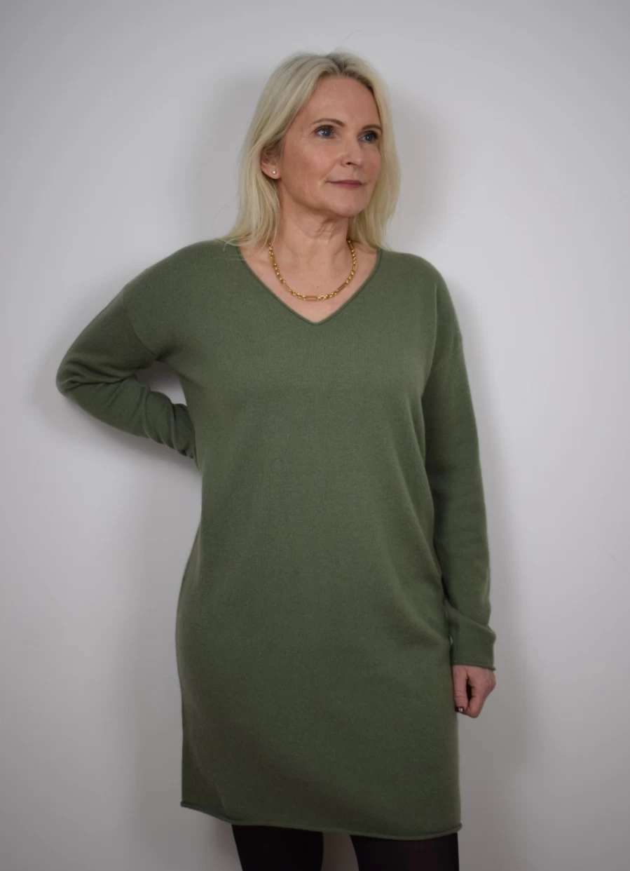 Not Shy Women's Avocado Green Remana Dress - Elegant & Stylish