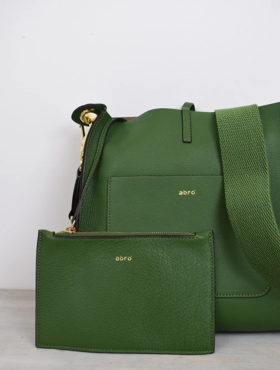 Abro Women's Raquel Small Green Crossbody Bag