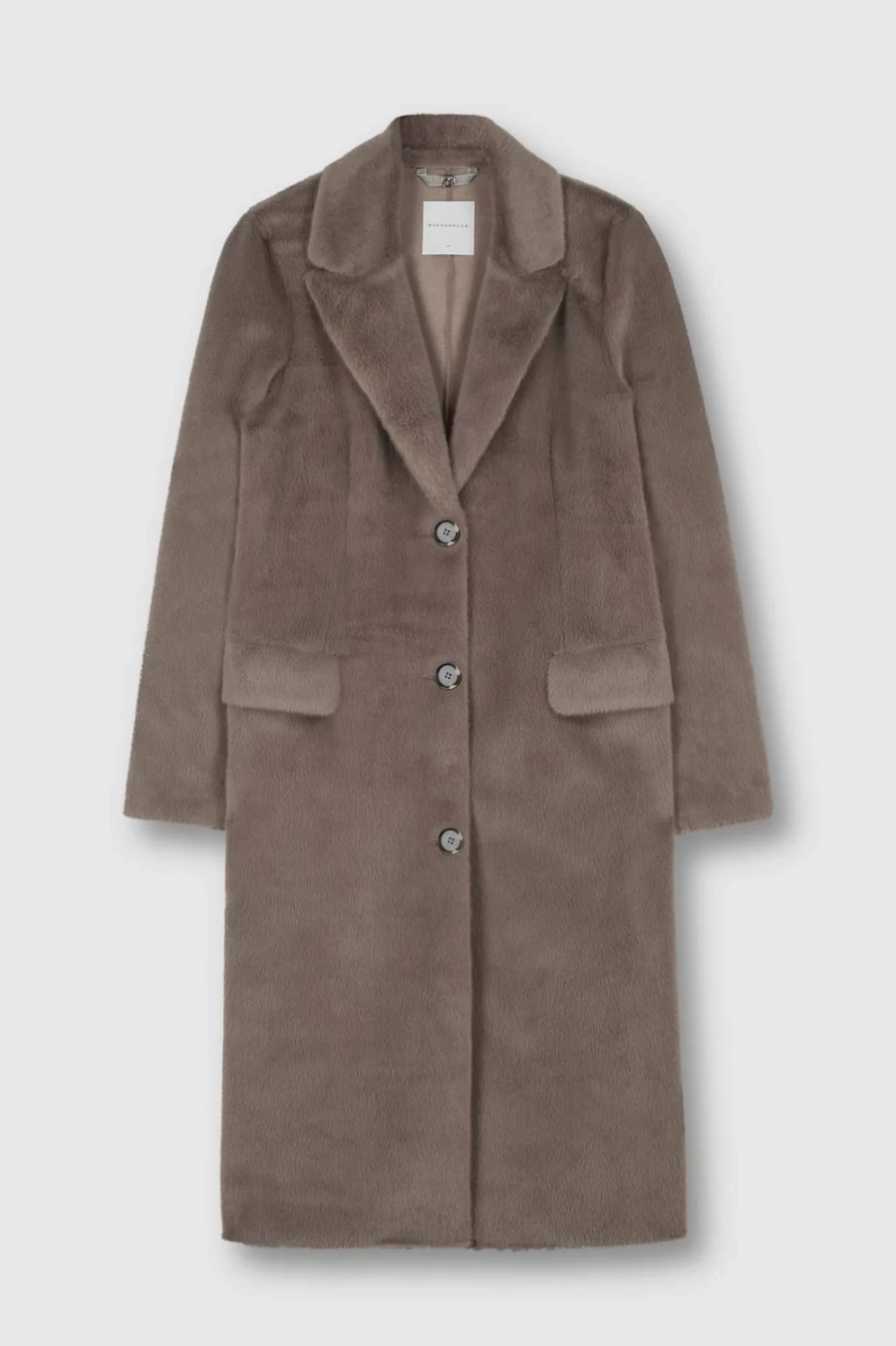 Rino & Pelle Women's Saami Coat in Taupe - Premium Wool Winter Jacket