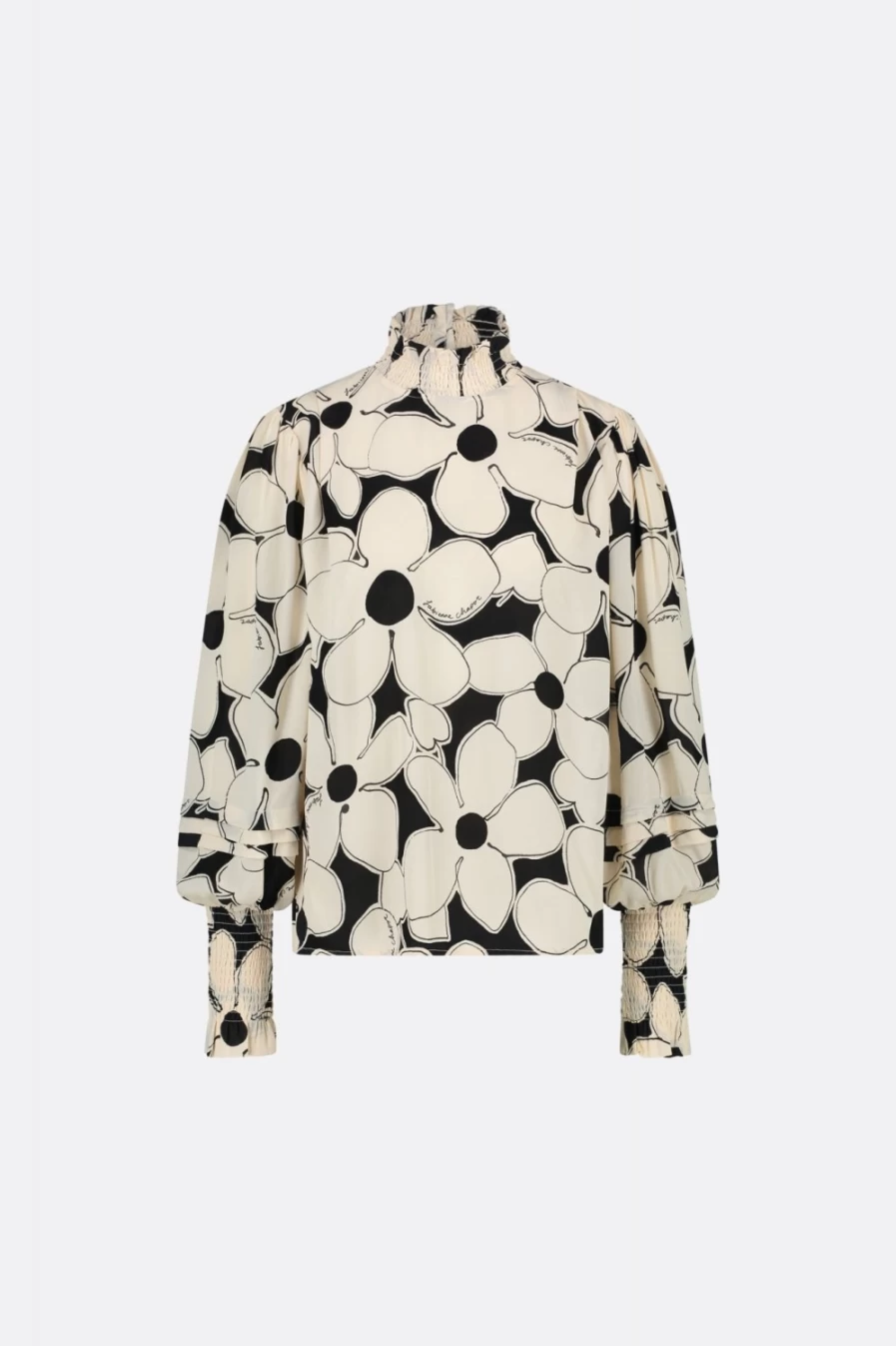 Fabienne Chapot Women's Xena Top in Creme with Super Flower Design
