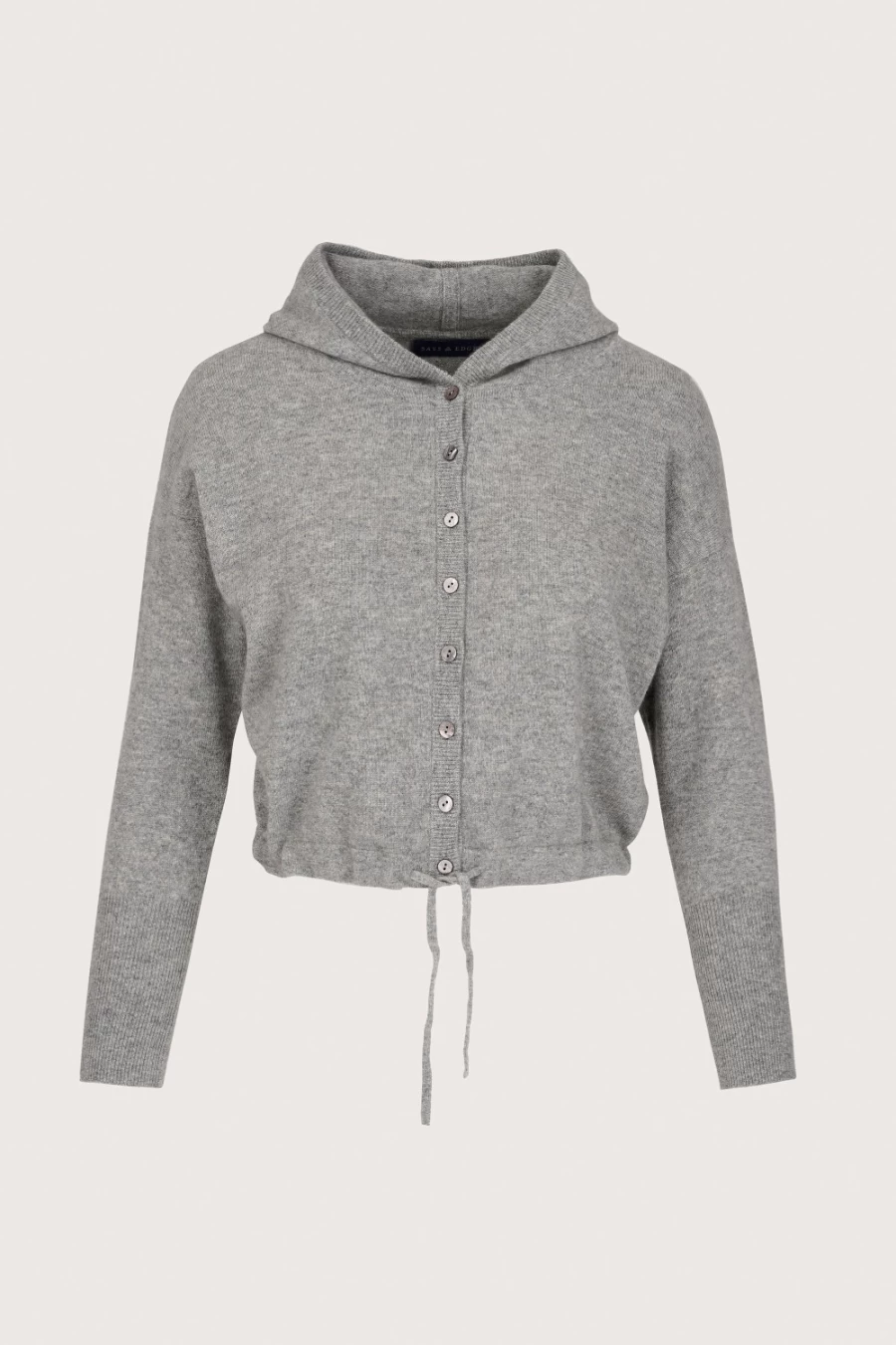 Sass & Edge Women's Alnwick Boxy Hoodie in Mid Grey - Oversized Casual Pullover