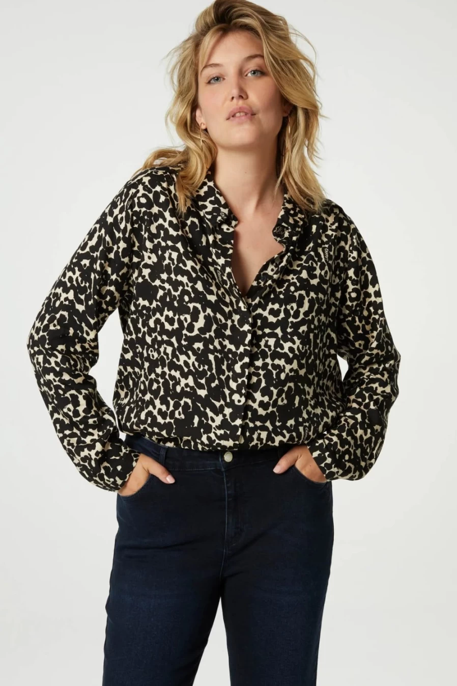 Fabienne Chapot Women's Sunrise Shirt with Black Cat Design