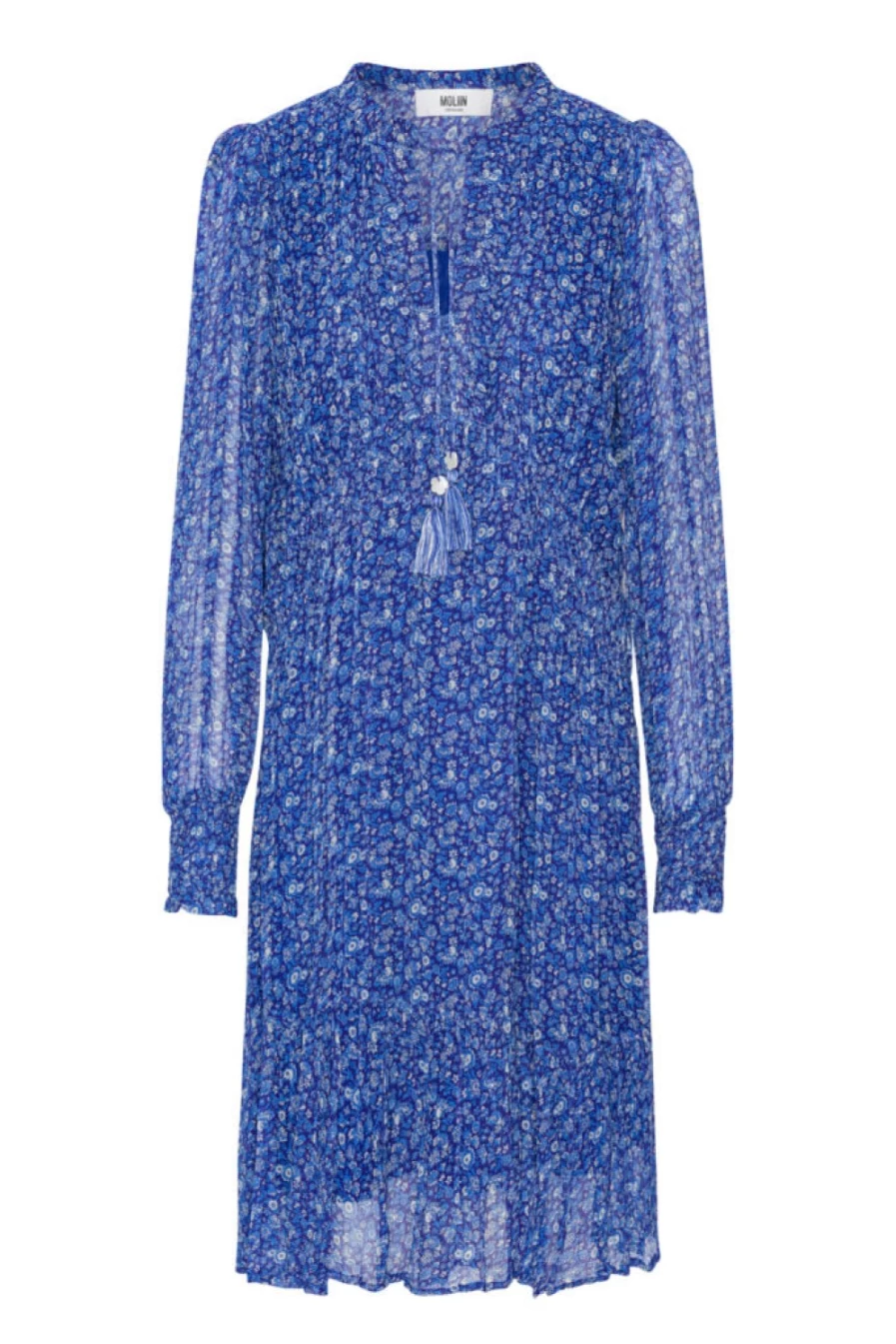 Moliin Women's Ofelia Dress in Clematis Blue - Elegant Floral Summer Dress