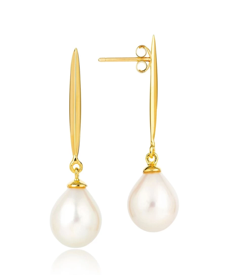 Claudia Bradby Women's Coco Epee Pearl Drop Gold Plated Earrings